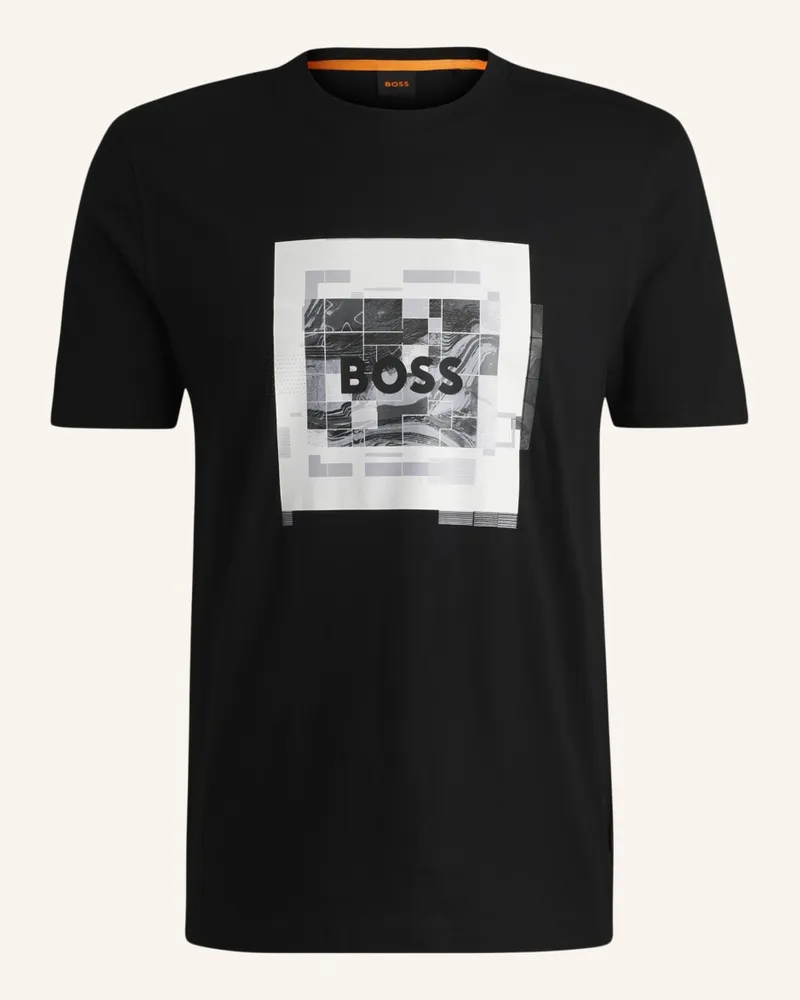 HUGO BOSS T-Shirt TE_URBAN Regular Fit Schwarz