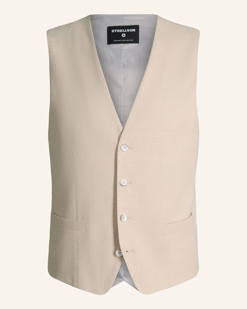 Strellson Anzugweste gyl2 Slim Fit beige 