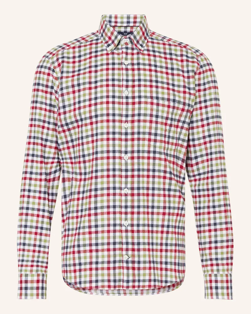 Strokesman's Flanellhemd Regular Fit Dunkelrot