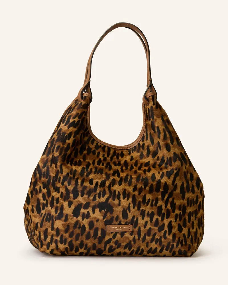 Gianni Chiarini Handtasche DUA XL mit Innentasche Braun