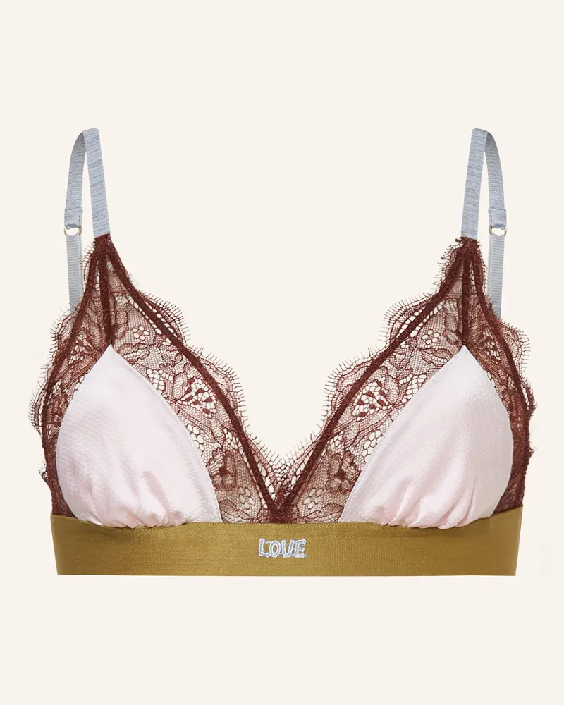 LOVE Stories Triangel-BH LOVE LACE Hellrosa