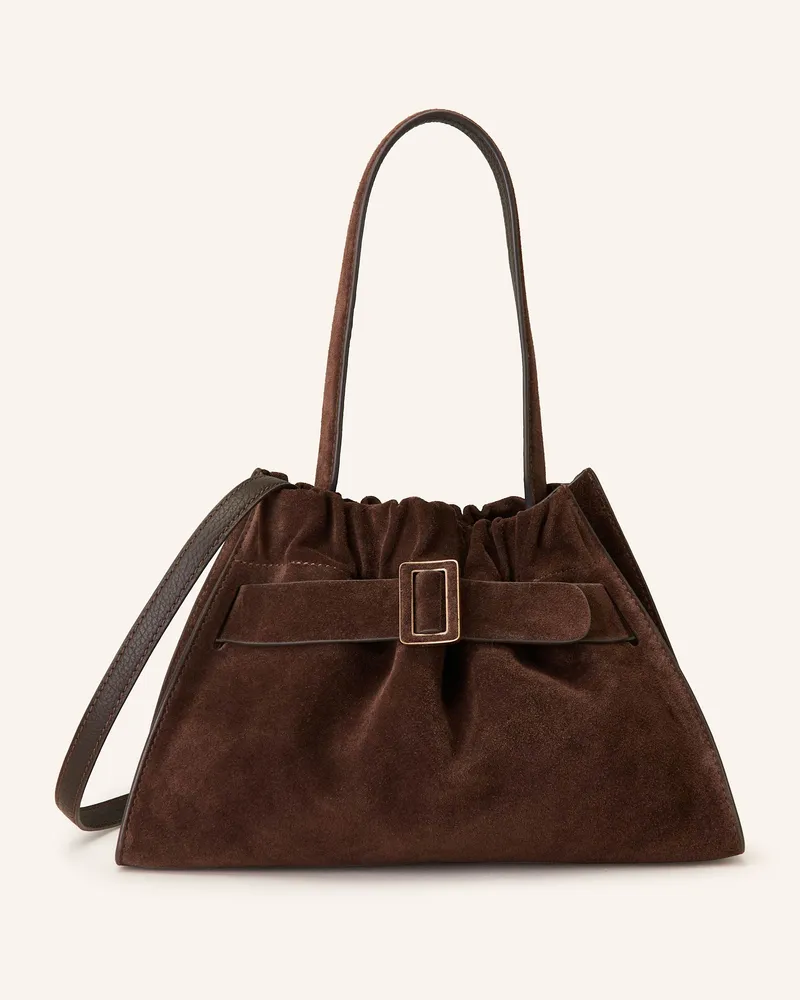 BOYY Umhängetasche SCRUNCHY SATCHEL Dunkelbraun