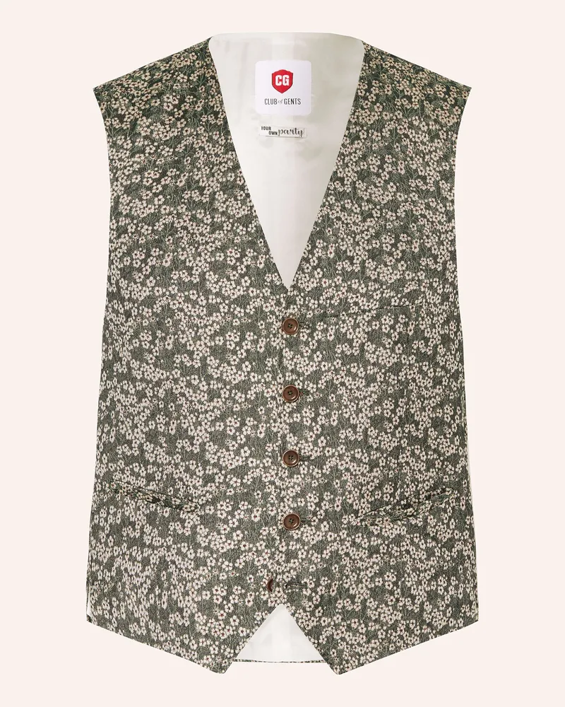 CG Anzugweste Slim Fit Grün