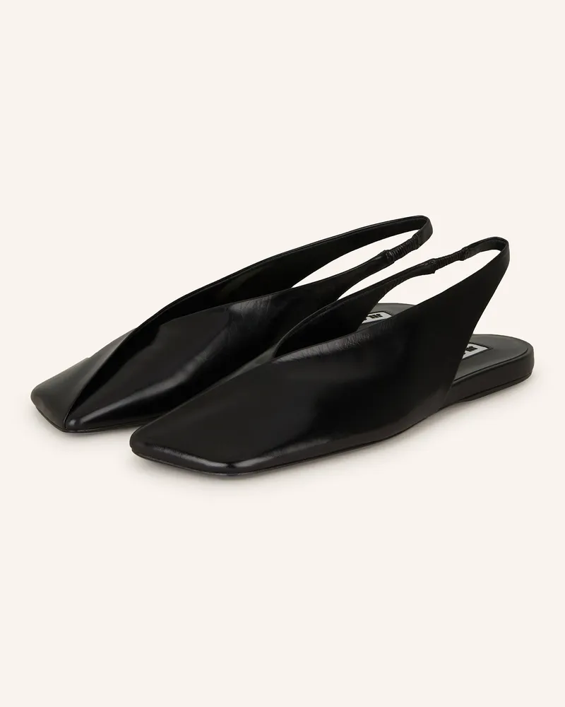 Jil Sander Slingballerinas Schwarz