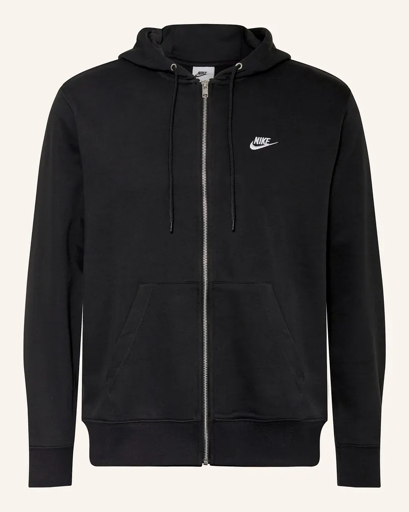 Nike Sweatjacke Club schwarz Schwarz