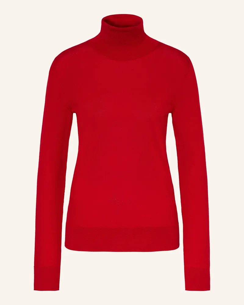 Róhe Rollkragenpullover rot Rot