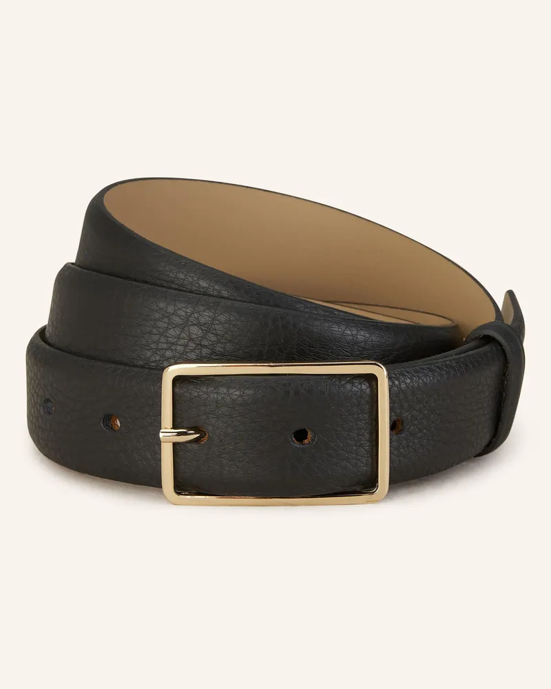 Abro Ledergürtel Dahlia schwarz Schwarz