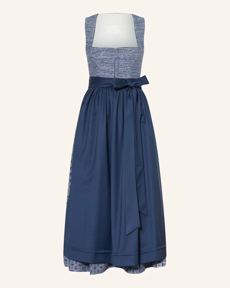 Sportalm Dirndl mit Lochspitze Blaugrau