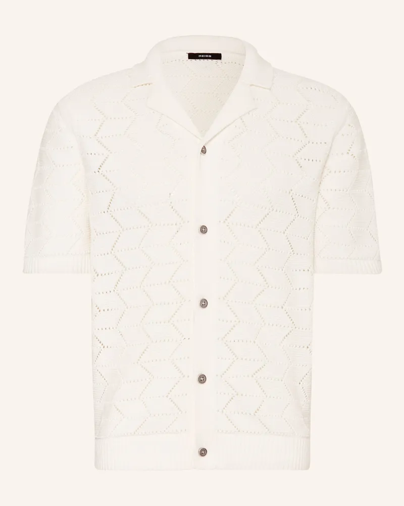 Reiss Strickhemd Dalkeith Regular Fit weiss Weiss