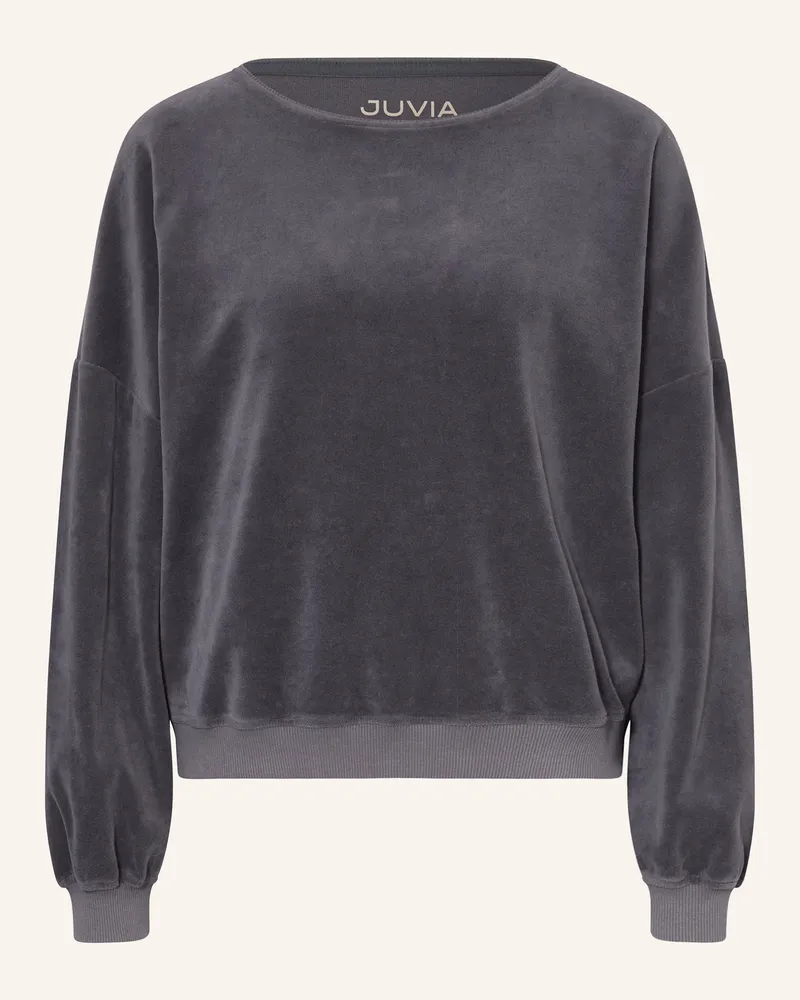 Juvia Sweatshirt MILENA aus Nicki Dunkelgrau