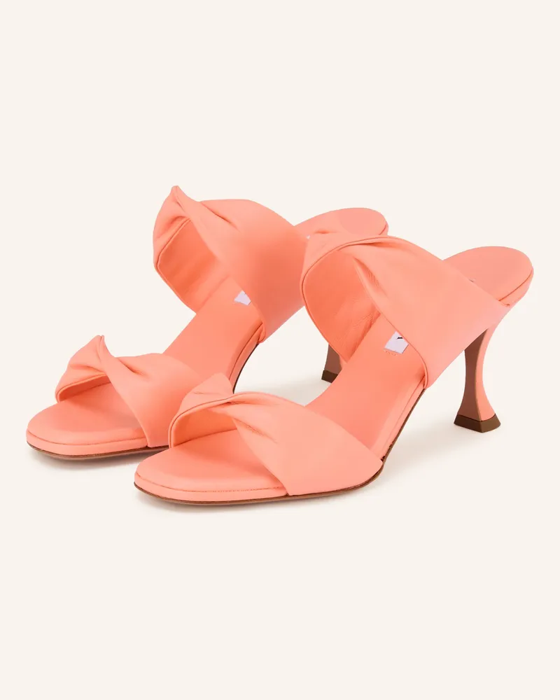 Aquazzura Mules Twist rosa Hellrot