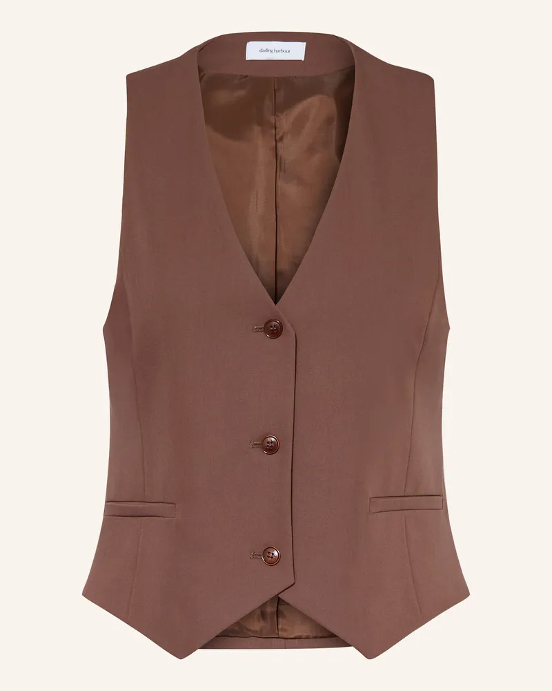 Darling Harbour Blazerweste Braun