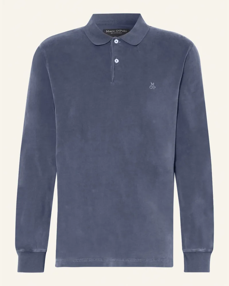 Marc O'Polo Jersey-Poloshirt Regular Fit blau Dunkelblau