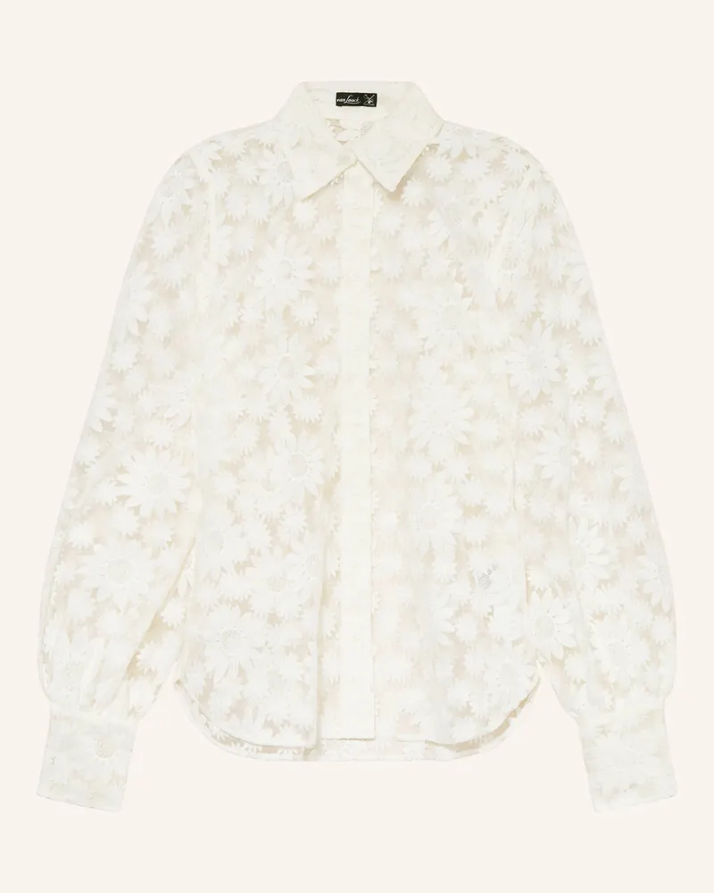 van Laack Hemdbluse VL CELLINA-XX aus Spitze Weiss