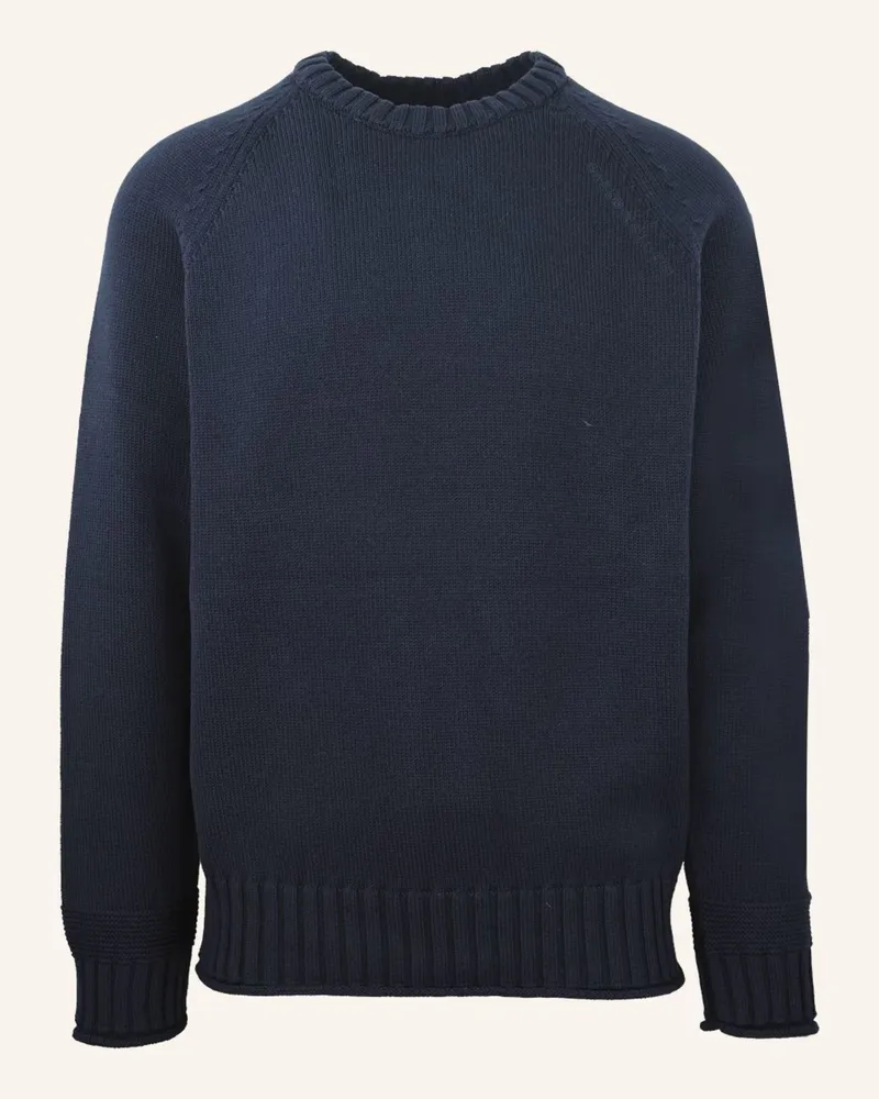Carlo Colucci Rundhalspullover - Carlos Classic Fucci blau Dunkelblau