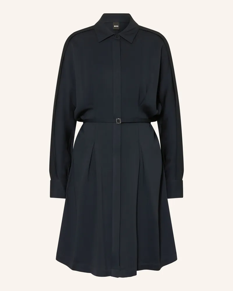 HUGO BOSS Hemdblusenkleid Dolala blau Dunkelblau