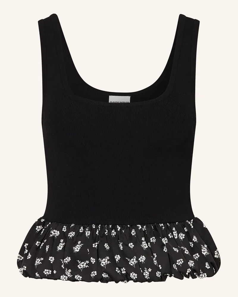 Claudie Pierlot Cropped-Top Schwarz