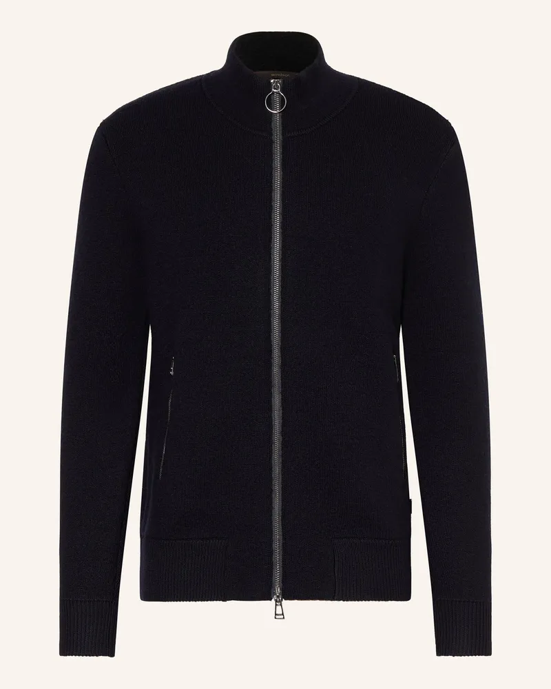 windsor. Strickjacke Nils-J blau Dunkelblau