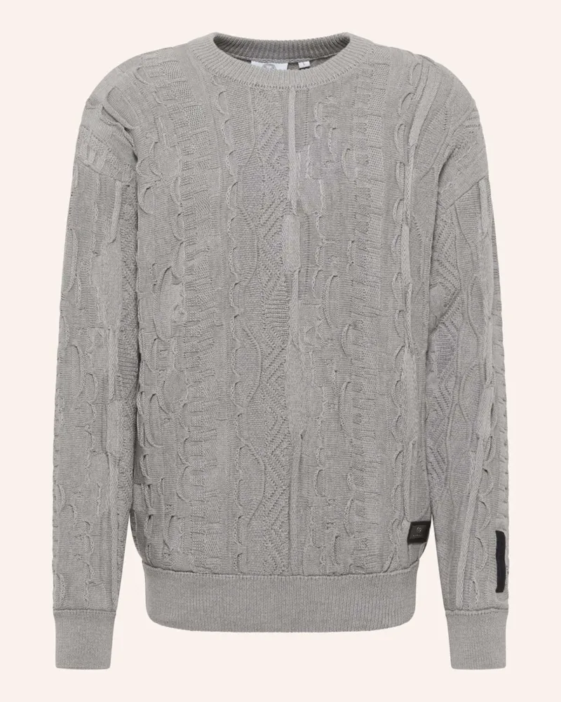 Carlo Colucci Strickpullover Mit Stickerei Dima grau Grau