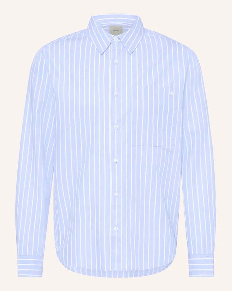 Calvin Klein Hemd Easy Fit blau Hellblau