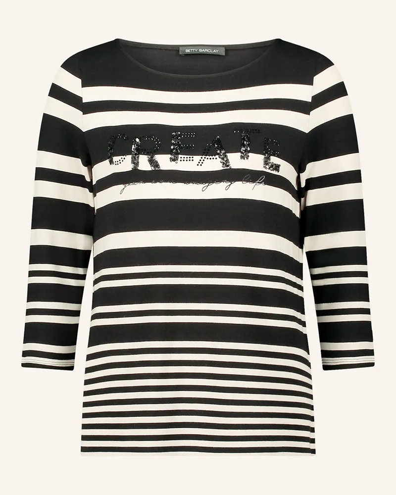 Betty Barclay Shirt mit 3/4-Arm und Pailletten Schwarz