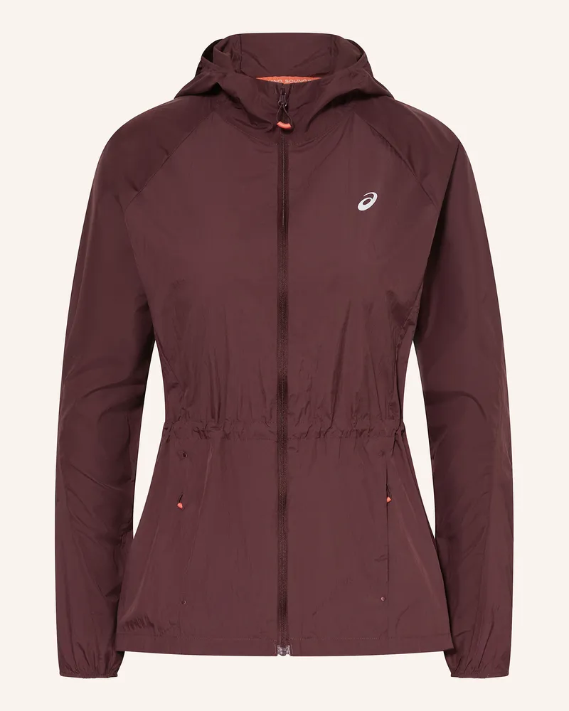 Asics Laufjacke ROAD Dunkelrot