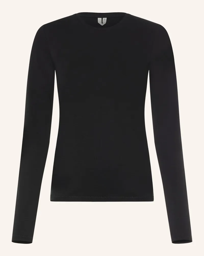 Arket Longsleeve schwarz Schwarz