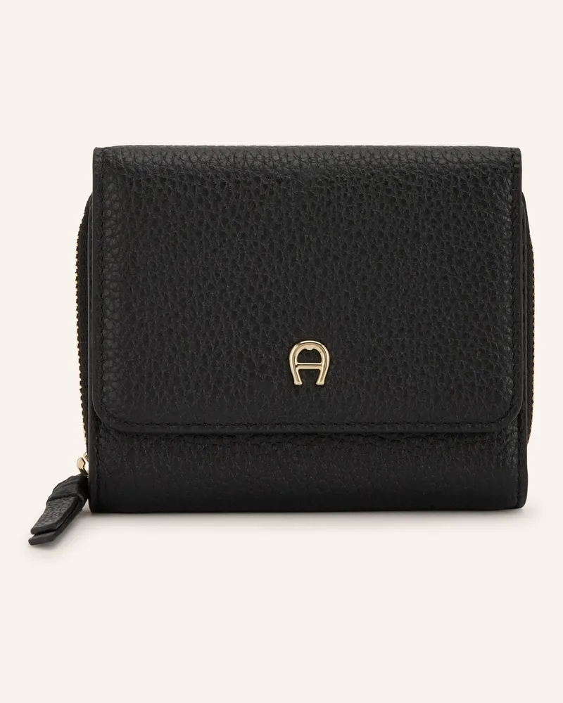 Aigner Geldbörse schwarz Schwarz