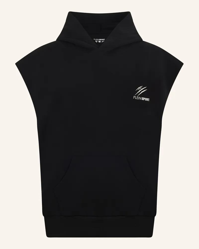 Philipp Plein Plein Sport Pique Hoodie Vest Icon schwarz Schwarz