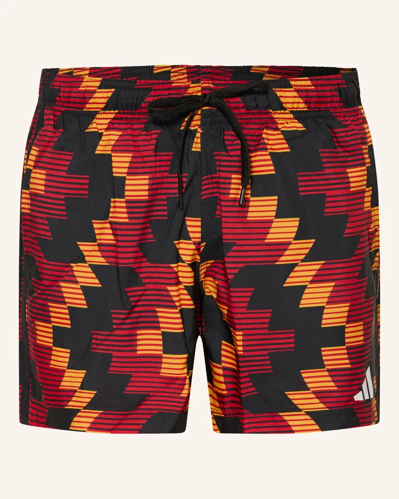 adidas Badeshorts FOOTBALL-INSPIRED GRAPHIC 5-INCH Schwarz