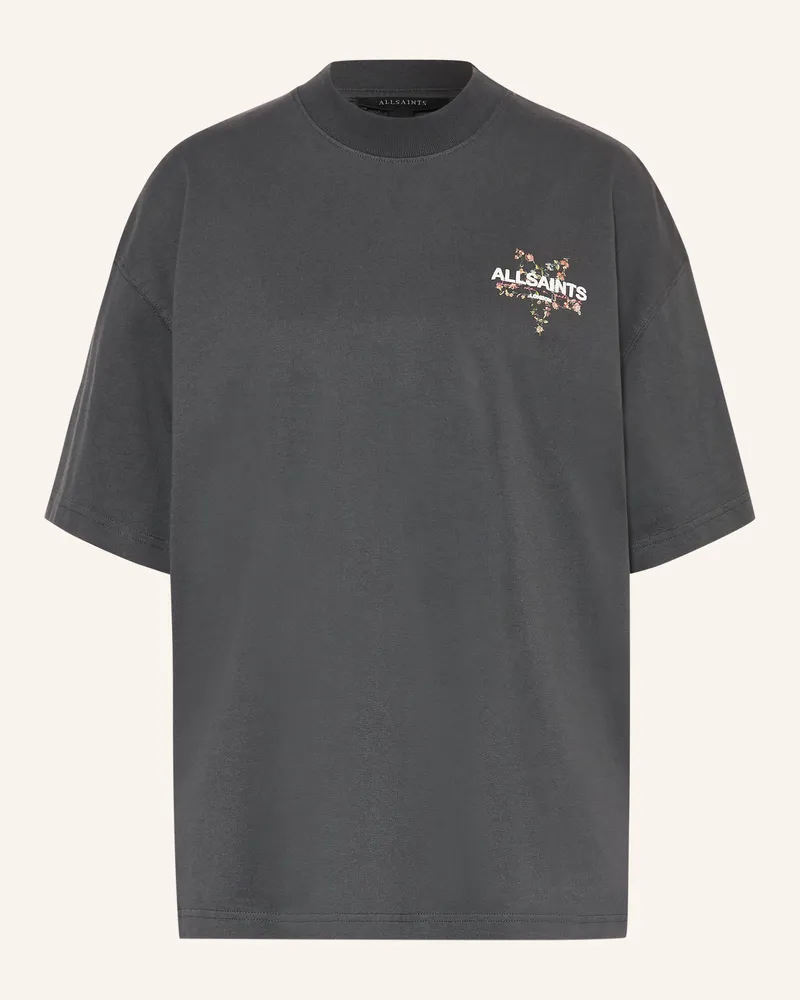 AllSaints T-Shirt Pentacle Etta schwarz Dunkelgrau