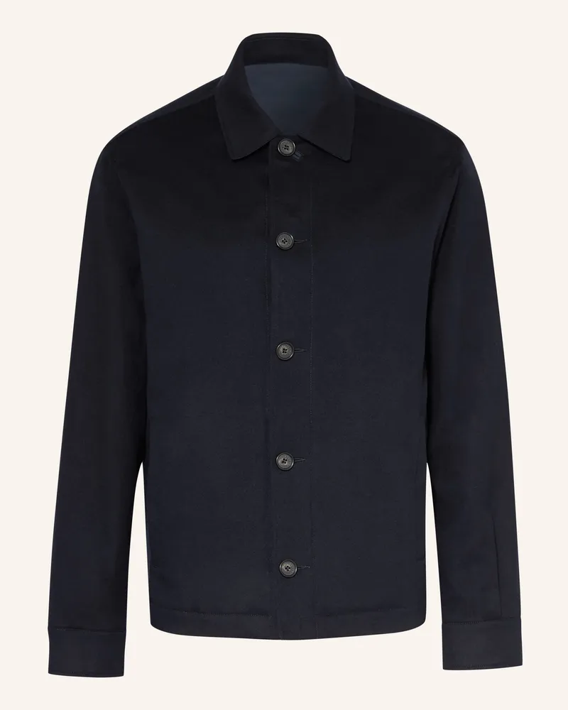 Paul & Shark Overjacket Aus Cashmere Zum Wenden blau Dunkelblau