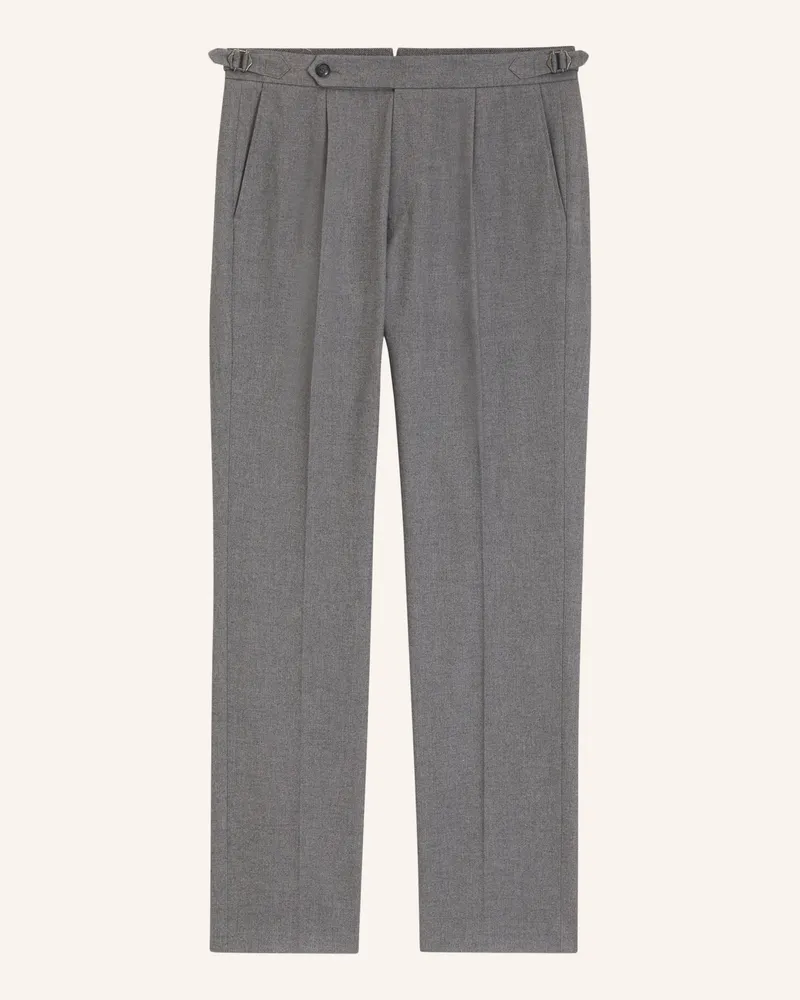 HUGO BOSS Businesshose H-Perino-Pldtlwg-263 Tapered Fit silber Silber