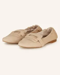 Darling Harbour Ballerinas - CAMEL Beige