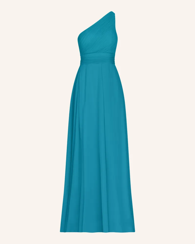 Apart One-Shoulder-Kleid mit Plissees Türkis