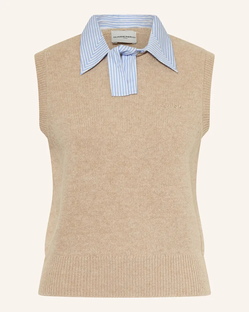 Claudie Pierlot Pullunder Mit Abnehmbarem Kragen beige Beige