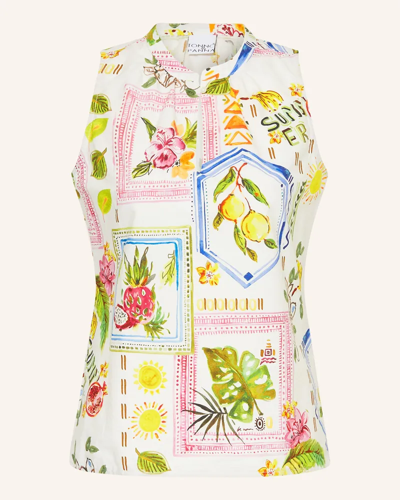 tonno e panna Blusentop weiss Weiss