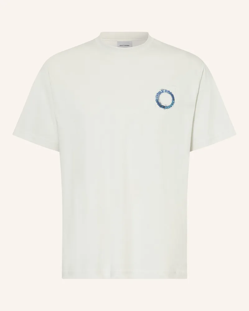 Daily Paper T-Shirt Orbit Drift blau Creme