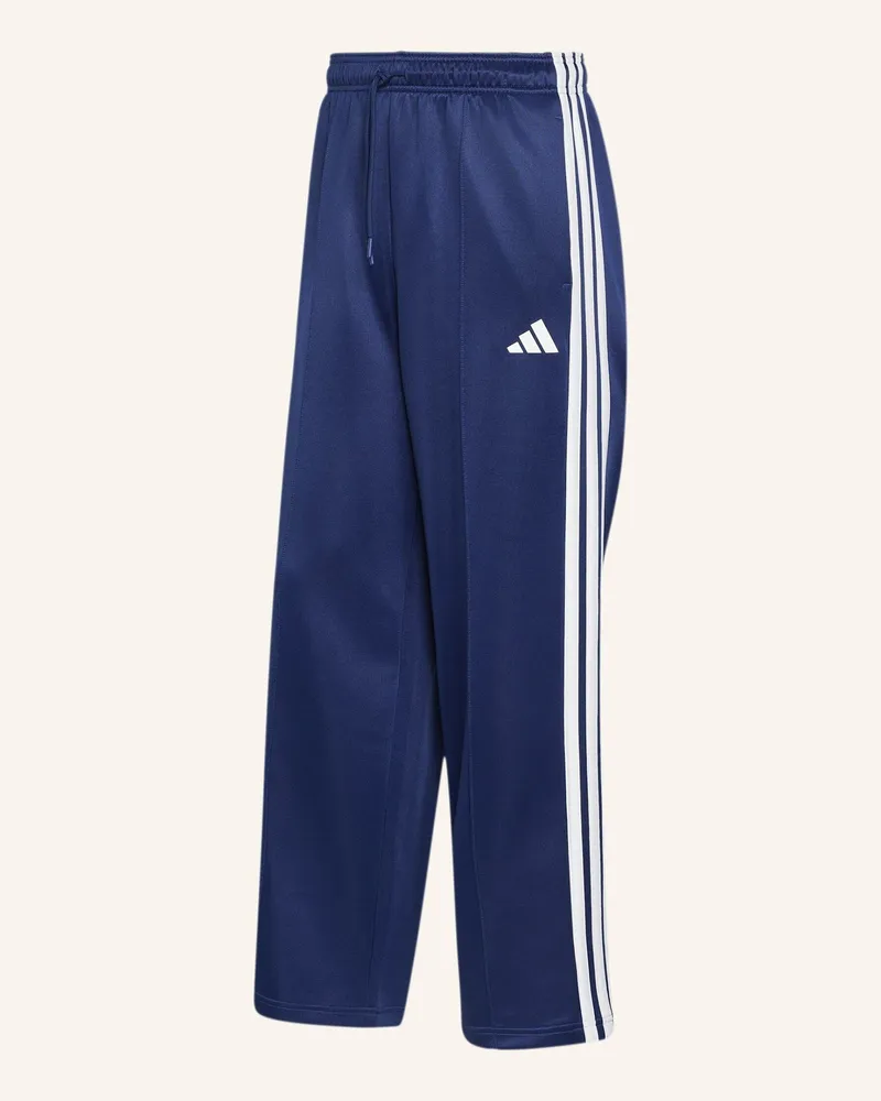 adidas Stadium Loose Hose, Offener Saum blau Blau