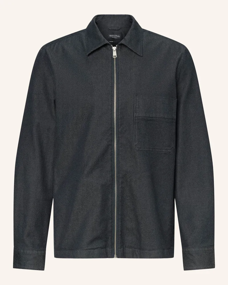 Marc O'Polo Overshirt blau Dunkelblau