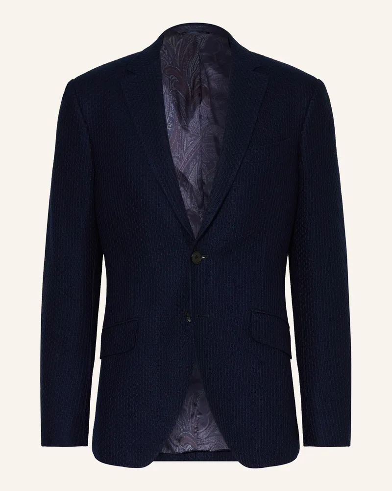 Etro Sakko Slim Fit blau Dunkelblau