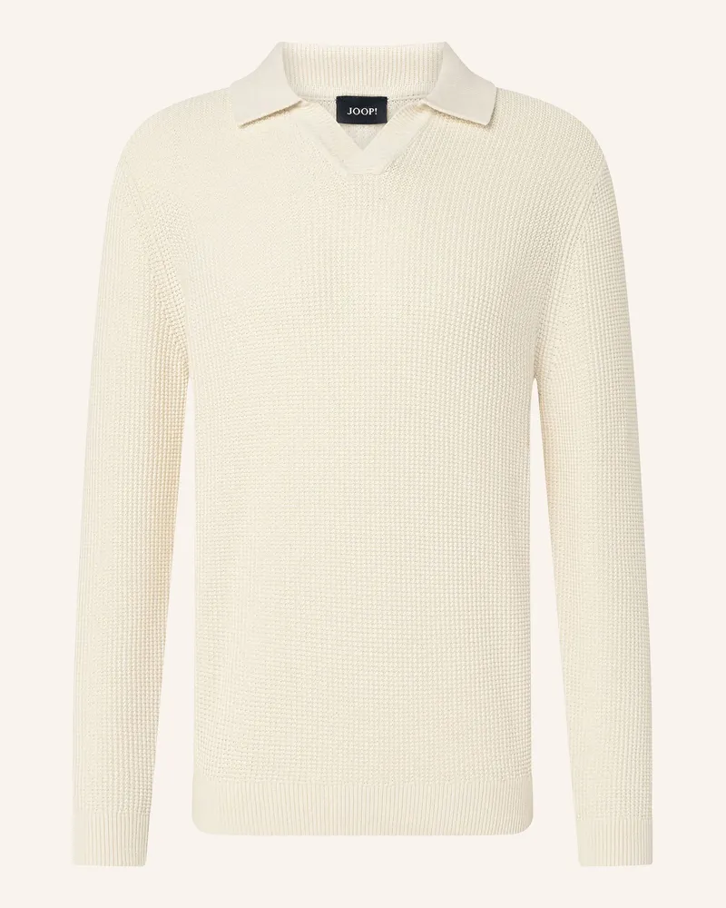 JOOP! Strick-Poloshirt Xennder weiss Ecru
