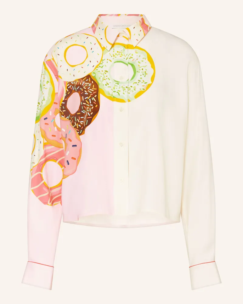 Herzen's Angelegenheit Hemdbluse aus Seide Hellgelb