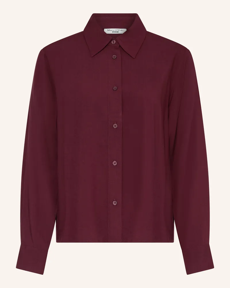 Marc O'Polo Hemdbluse Dunkelrot
