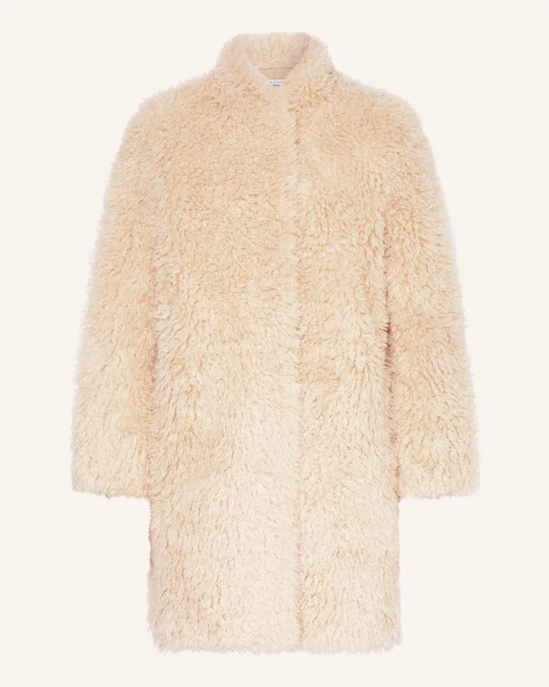 Mrs & HUGS Kunstfell-Mantel beige Nude