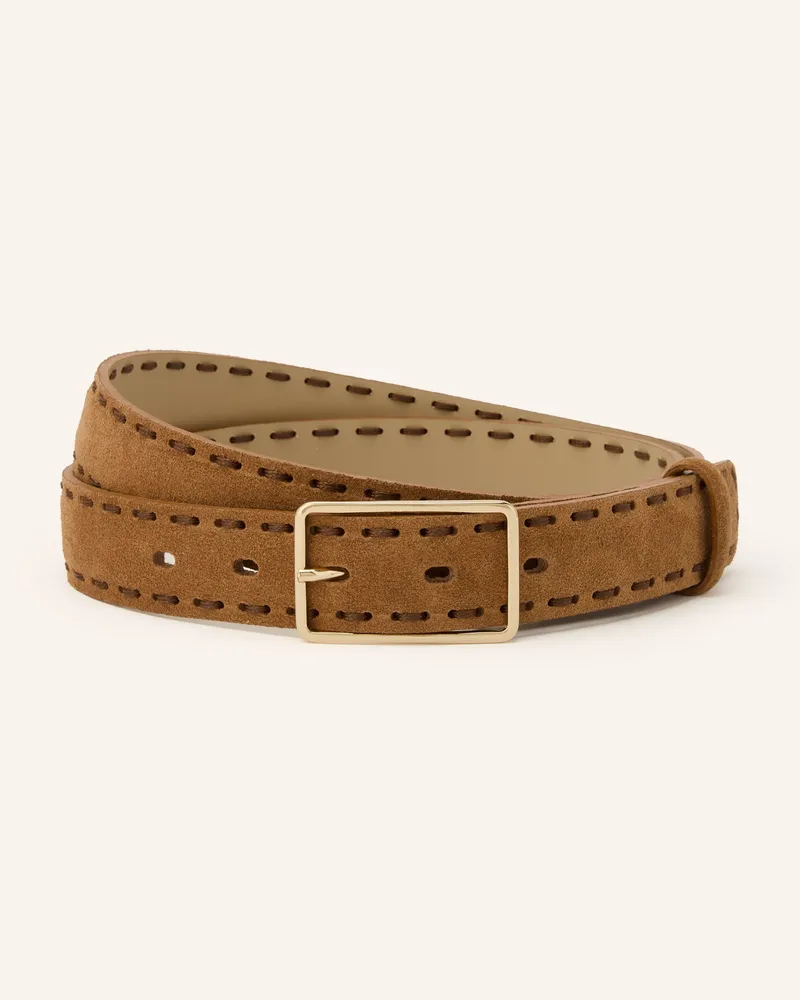 Abro Ledergürtel braun Cognac