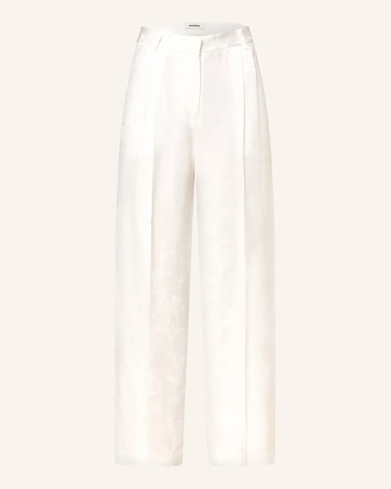 Sandro Marlenehose aus Satin Weiss