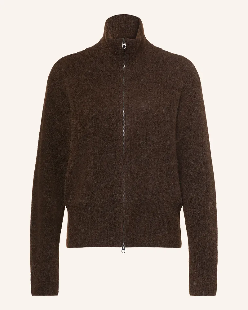 Mos Mosh Strickjacke Mmthora Mit Alpaka braun Dunkelbraun