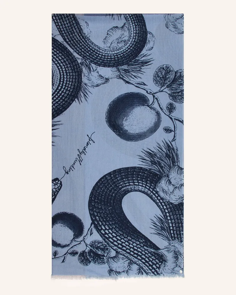 Friendly Hunting Cashmere-Schal GARDEN EDEN Dunkelblau