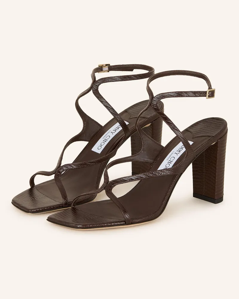 Jimmy Choo Sandaletten Azie braun Dunkelbraun